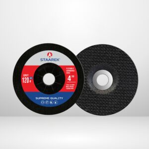 4" Flexible Grinding-GC Wheel – Single Net 120# Ultra-Fine Black Disc