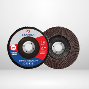 4" Flap Disc – 80 GRID Durable Brown Abrasive Disc