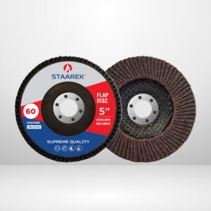 5" Flap Disc – 60 GRID Heavy-Duty Brown Abrasive Disc