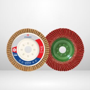 4" Metal Flap Disc – 60 GRID Durable Red Abrasive Disc
