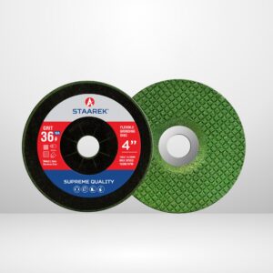 4" Flexible Grinding Disc – Single Net 36# High-Quality Green Disc