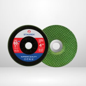 4" Flexible Grinding Disc – Single Net 60# High Precision Green Disc